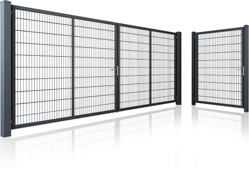 brama i furtka ogrodzeniowa gardia wisniowski - Ogrodzenia i bramy przemysłowe