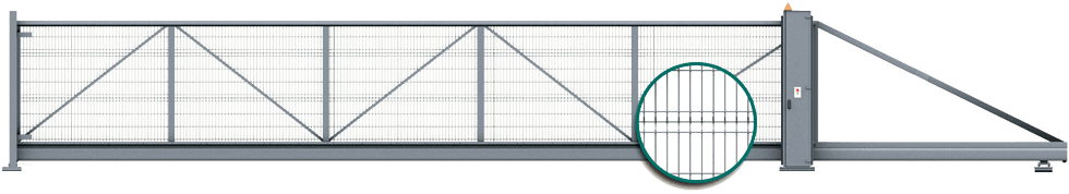 wypelnienie PI 200 VEGA B - BRAMY PRZESUWNE PI 200